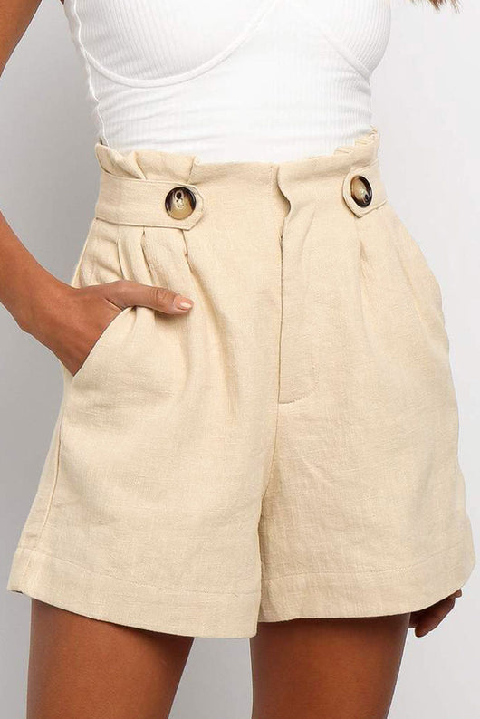 Pantalón Recto Talle Alto con Volantes - Image 5