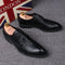 Zapatos de Vestir Ejecutivos con Patrón Punteado y Elevación de 6cm