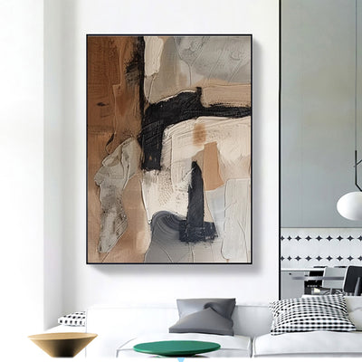 Cuadro Abstracto Moderno en Óleo - Lienzo Enrollable sin Marco para Decoración - Image 10