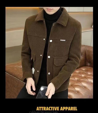 Chaqueta de Pana Casual Elegante para el Trabajo - Image 10
