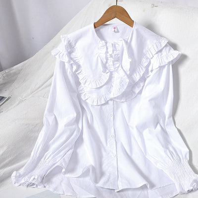Blusa Elegante de Doble Textura con Cuello Solapa - Image 10