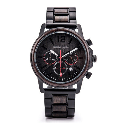 Reloj de Madera Personalizado para Hombre DODO DEER - Cronógrafo de Lujo con Grabado