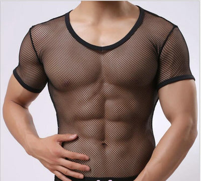 Playera Manga Corta de Malla para Hombre - Image 4