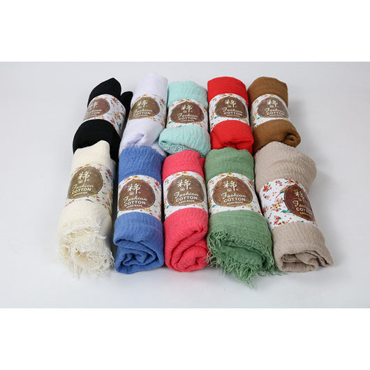 Foulard de Algodón Monocromático Versátil - Image 3