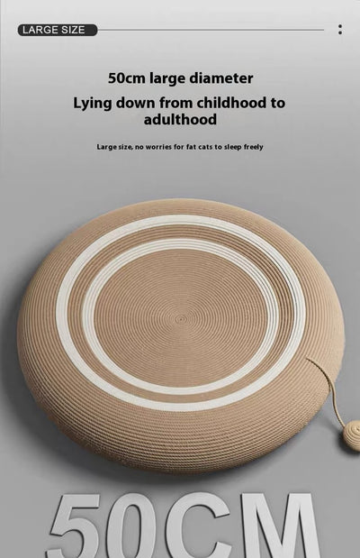 Nido Rascador Gato Integrado Resistente - Tablero Sisal Tejido Rattan Oversized - Image 10