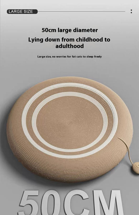 Nido Rascador Gato Integrado Resistente - Tablero Sisal Tejido Rattan Oversized - Image 10