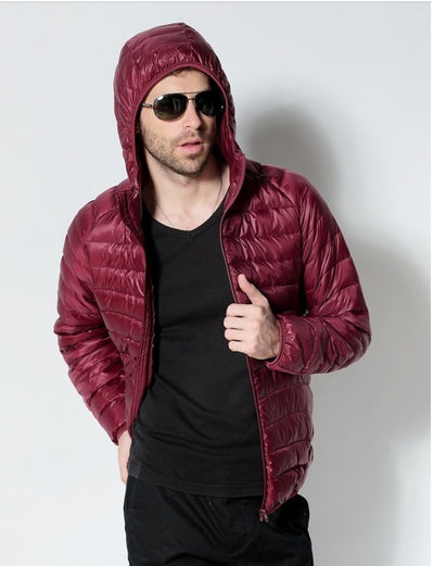 Chaqueta Acolchada Ligera con Capucha y Detalles a Rayas - Image 3