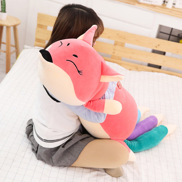 Almohada Peluche Zorro para Niños - Compañero Perfecto para Dormir