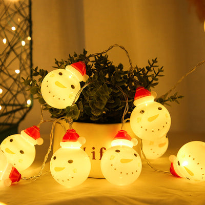 Luces Navideñas Muñeco de Nieve - Decoración LED Festiva
