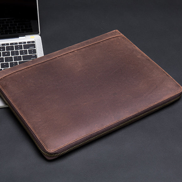 Cartera Multifuncional de Cuero Genuino para Tablet y Monedas