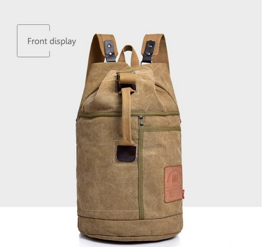 Mochila de Lona Estampada con Gran Capacidad - Image 10