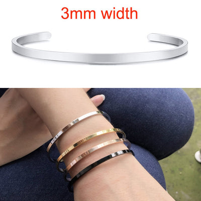 Pulsera C de 4MM para Mujer con Grabado Personalizado - Image 33