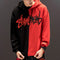 Sudadera Patchwork Casual Unisex con Estampado de Letras - Diseño Oversize para Otoño e Invierno