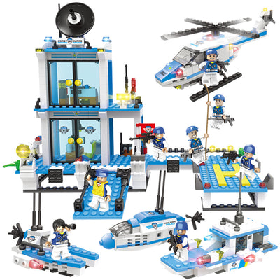 Bloques de Construcción Portaaviones Militar Policía para Niños - Image 22