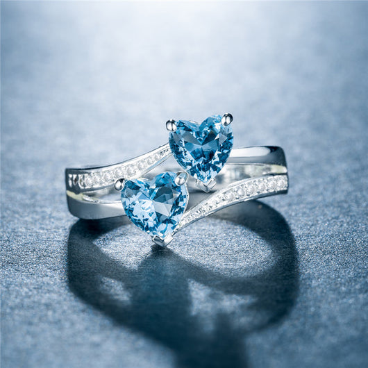 Anillos de Cobre Chapados en Platino con Circonitas Brillantes - Image 12