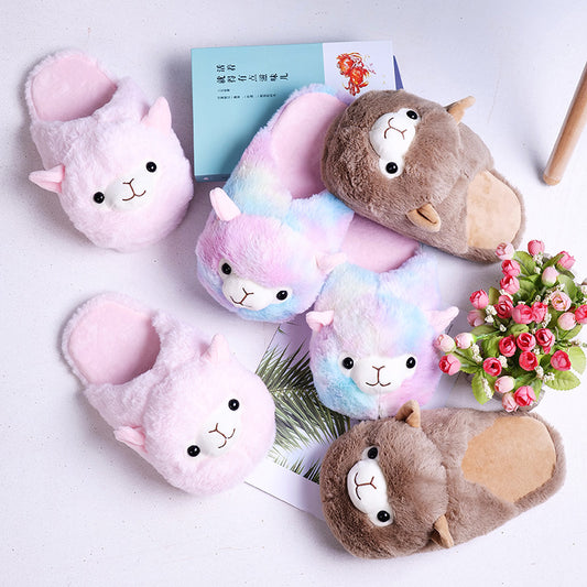 Pantuflas Alpaca Adorables para Casa