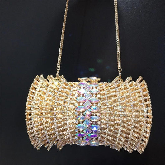 Cartera Clutch Vacía con Diamantes - Estuche Rígido de Lujo - Image 32