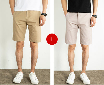 Pantalones Cortos Blancos Hombre Algodón Suelto Largo 5/4 - Image 11