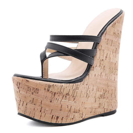 Sandalias de Cuña Alta 16cm para Mujer - Elegancia y Comodidad - Image 13