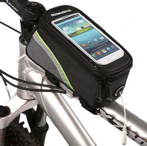 Bolsa Frontal para Bicicleta Compatible con iPhone y Smartphones - Image 9