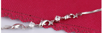 Pulsera de Plata Esterlina 925 con Delfín y Amatista para Mujer - Image 5