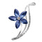 Broche de Cristal Flor de Cinco Pétalos