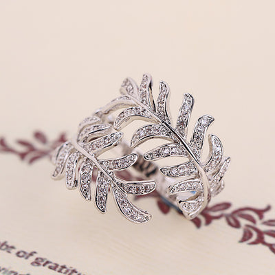 Anillos de Plata 'Hoja de Mimosa' - Image 6