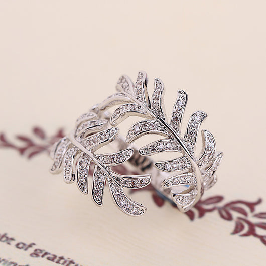 Anillos de Plata 'Hoja de Mimosa' - Image 6
