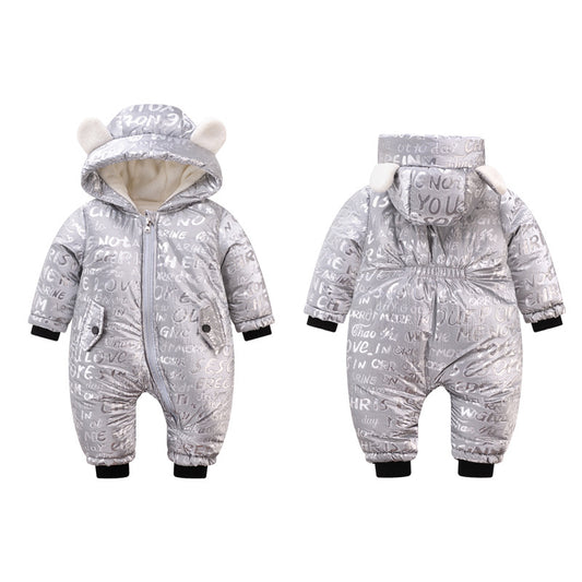 Pijama Enterizo de Algodón Grueso para Recién Nacido