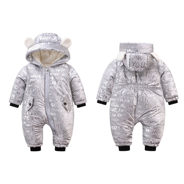 Pijama Enterizo de Algodón Grueso para Recién Nacido
