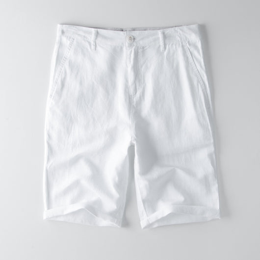 Shorts de Lino y Algodón para Hombre - Verano y Otoño - Image 5