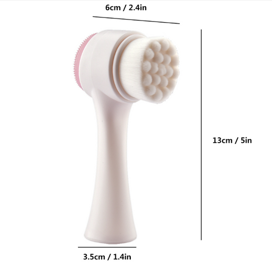 Set de 2 Cepillos Faciales Eléctricos de Silicona Doble Cara + Importador de Microcorriente - Image 5