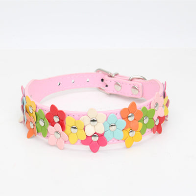 Collar Decorativo Floral Doble Fila para Mascotas - Image 4