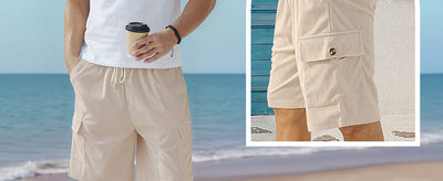 Shorts de Pana para Hombre con Múltiples Bolsillos - Image 17