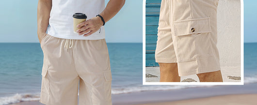 Shorts de Pana para Hombre con Múltiples Bolsillos - Image 17