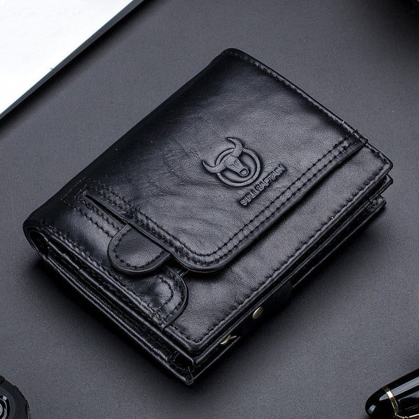 Billetera de Cuero Genuino para Hombre - Primera Capa Premium