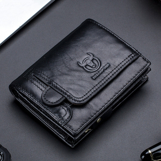 Billetera de Cuero Genuino para Hombre - Primera Capa Premium