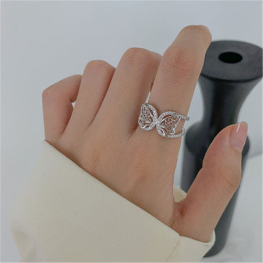 Anillo de Plata Esterlina con Mariposa para Dedo Índice - Image 7