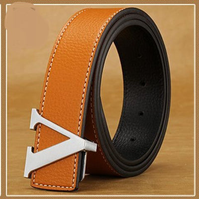 Cinturón de Cuero para Hombre con Hebilla de Letras - Image 13