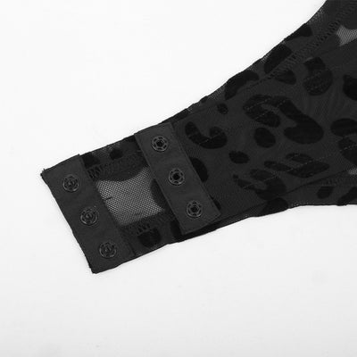 Body de Malla Leopardo Negro - Image 43