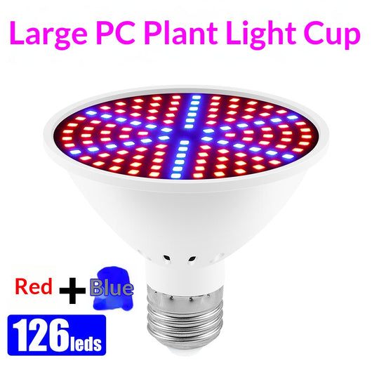 Luz de Crecimiento LED Espectro Rojo-Azul 126/200/300 Diodos para Plantas - Image 7