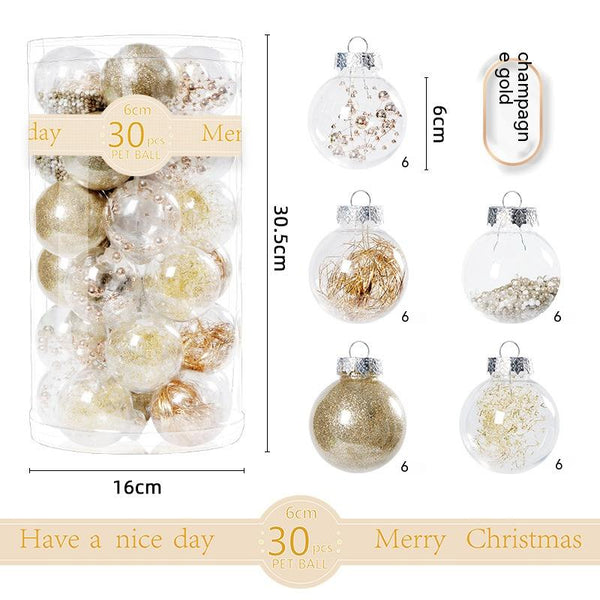 Pack 30 Esferas Navideñas Transparentes para Árbol - Image 3