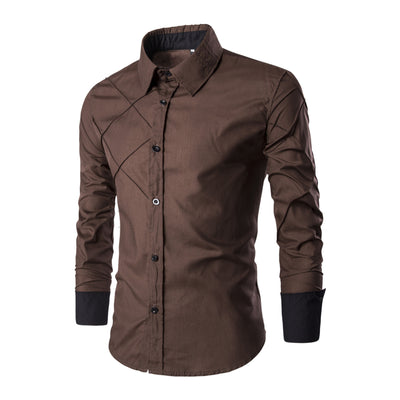 Camisa Casual de Cuadros para Hombre Manga Larga - Image 8