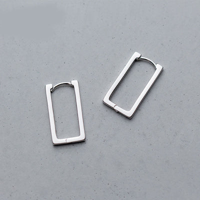 Aretes Rectangulares Calados de Moda - Image 10