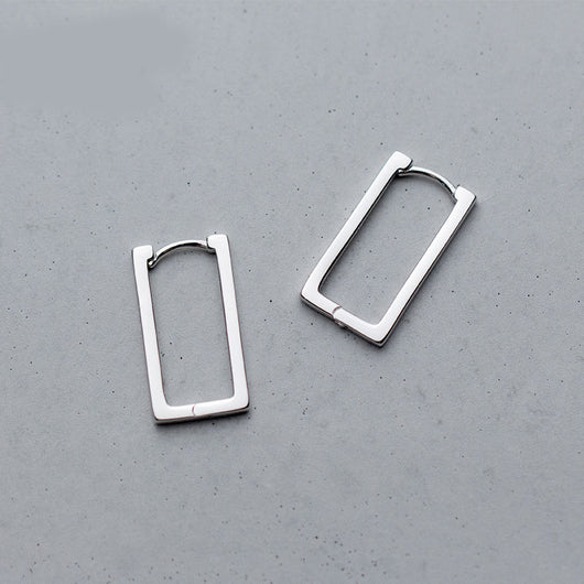 Aretes Rectangulares Calados de Moda - Image 10