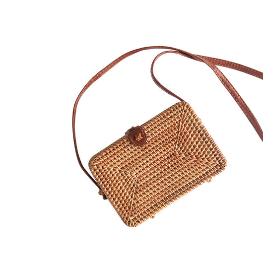 Bolsa Crossbody Tejida de Paja - Estilo Vintage Casual Versátil - Image 8