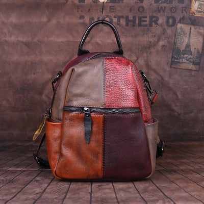 Mochila de Cuero Genuino con Acabado Envejecido - Backpack Outdoor Premium - Image 3