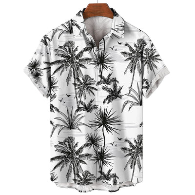 Camisa Vintage de Verano para Hombre Cuello V Talla 5XL - Image 37