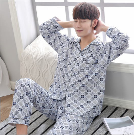 Pijama de Algodón Tejido para Hombre - Conjunto de Descanso - Image 12