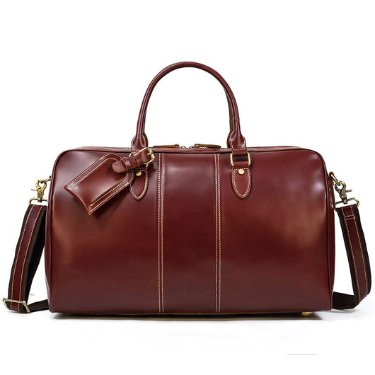 Bolsa Mensajera de Cuero Genuino Estilo Retro con Gran Capacidad para Hombre - Image 56
